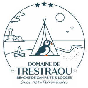 logo domaine de Trestraou, camping en bord de mer et chalets